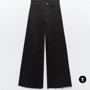 Zara ZW COLLECTION HIGH WAIST MARINE STRAIGHT JEANS